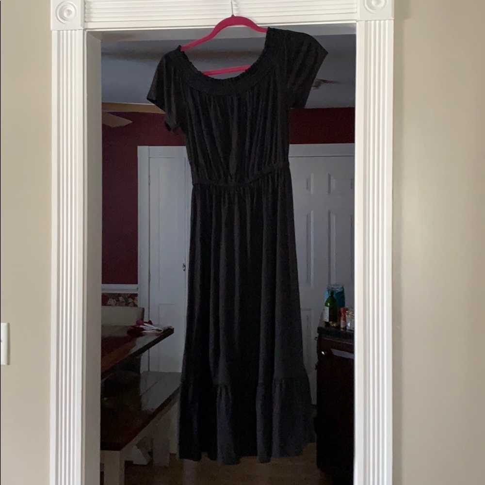 Off the shoulder maxi dress